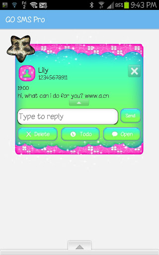 【免費個人化App】GO SMS - Leopard Star Sky 7-APP點子