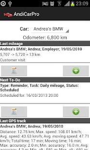Lastest AndiCar - Mileage & Trip log APK for Android