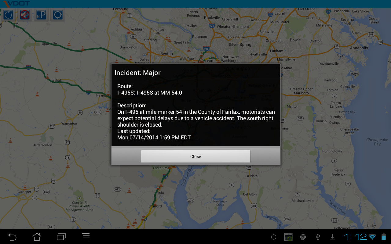 VDOT 511 Virginia Traffic Android Apps on Google Play