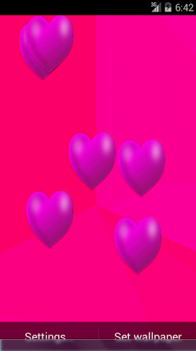 【免費個人化App】Animated Hearts Live wallpaper-APP點子