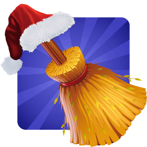 Santa on Broom LOGO-APP點子