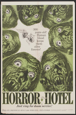 Horror Hotel (aka The City of the Dead) (1960, UK) movie poster