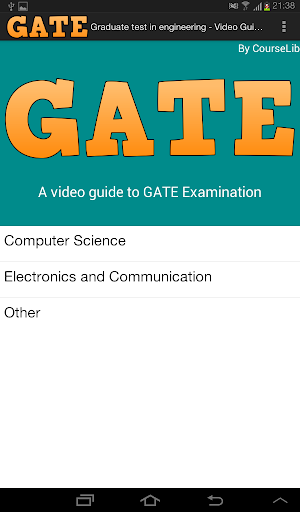 GATE - Video Guide