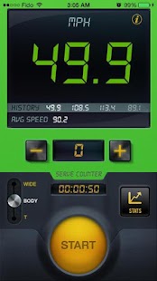 Tennis Serve Speed Radar Gun Screenshots 2