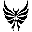 Tribal Butterfly Tattoo Design logo