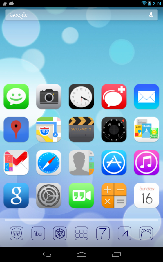 Ultimate iOS7 Launcher Theme - screenshot