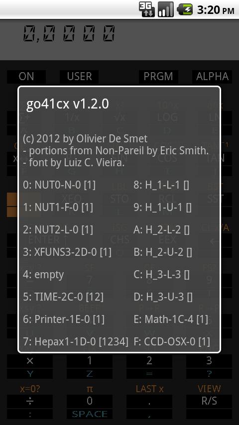 go41cx Screen 2