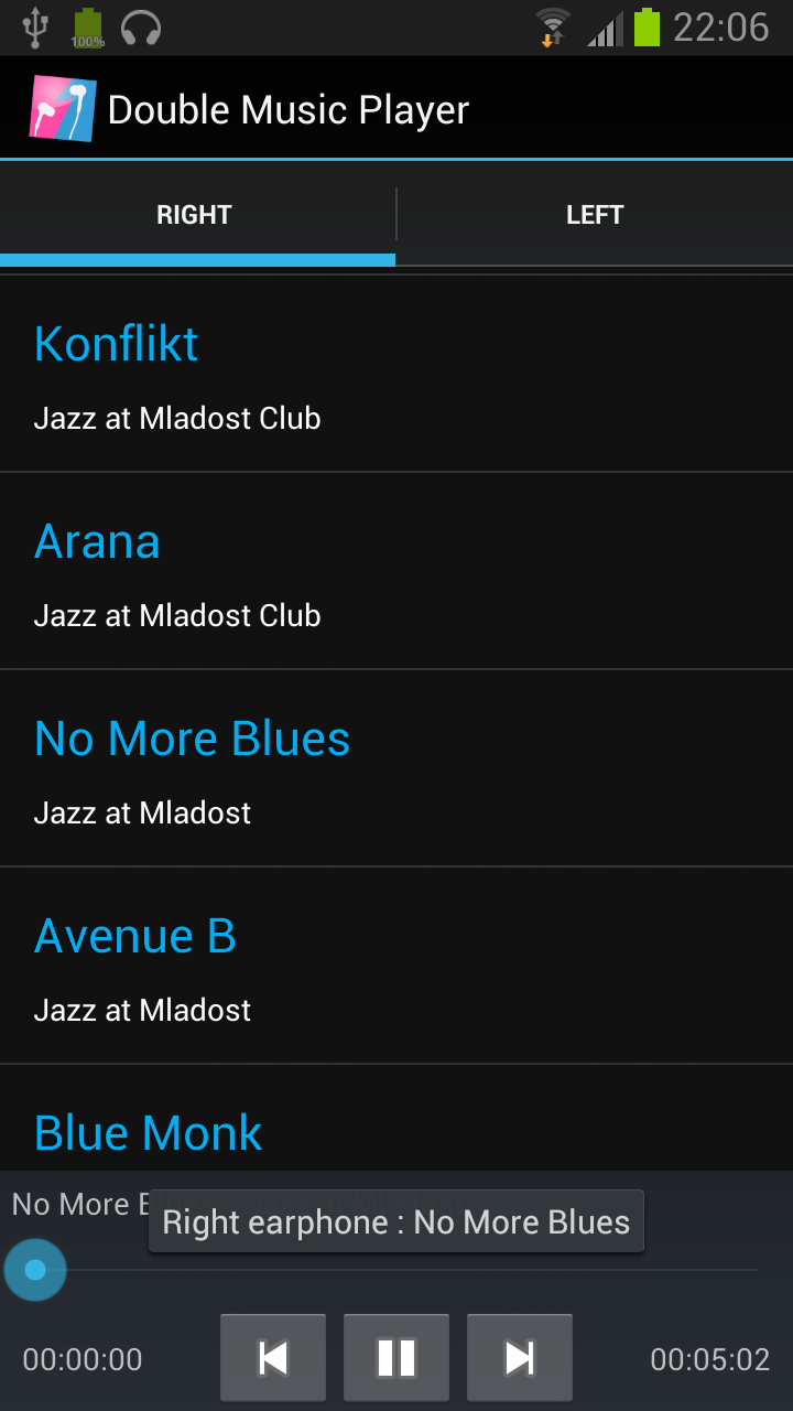 Double Music Player Pro Screen 1