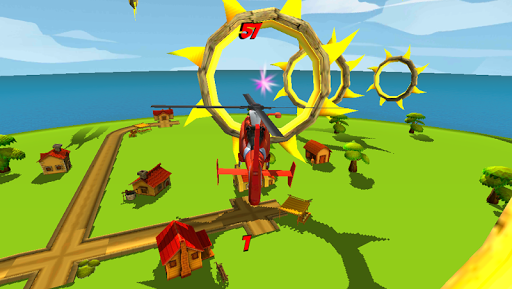 【免費賽車遊戲App】Helicopter Flying Race Game 3D-APP點子