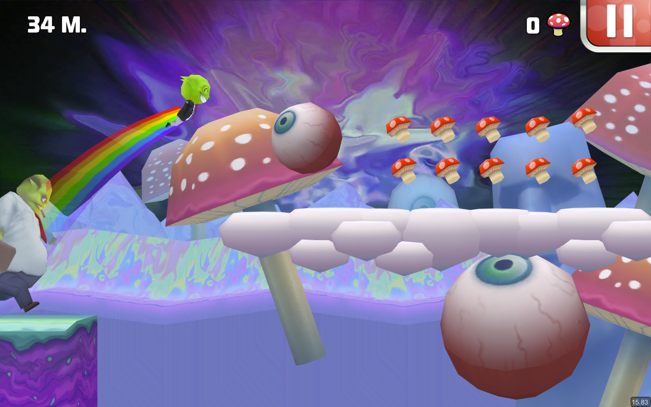  Mushboom, il primo platform   runner allucinogeno per Android!