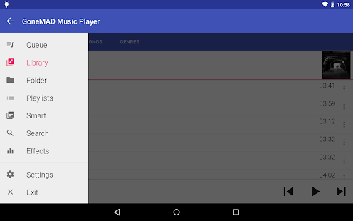 GoneMAD Music Player (Trial) Screenshot