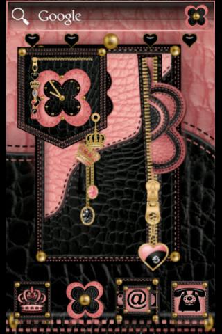 ADWTheme Pink-Heart Blk-Crown
