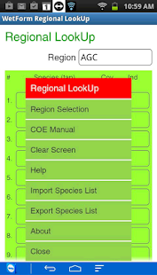 Lastest WetForm COE Species/Manuals APK