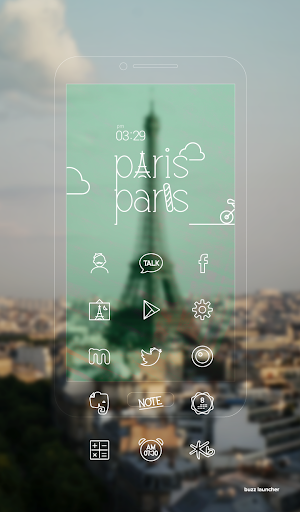 Paris Buzz Launcher Theme