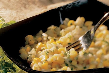 Creamy Corn and Garlic Risotto