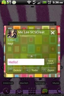 GO SMS - Vintage Flower Screenshots 1