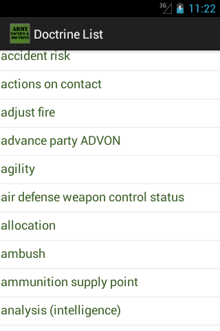 Army Tactics &amp; Doctrine Screen 2