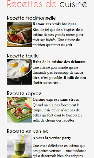 Recettes de Cuisine