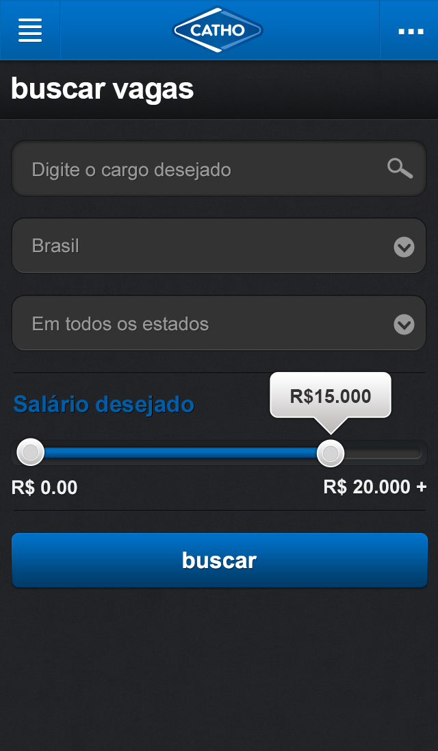 Vagas de Emprego - Catho Screen 2