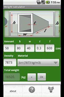 Cargo Weight Calculator