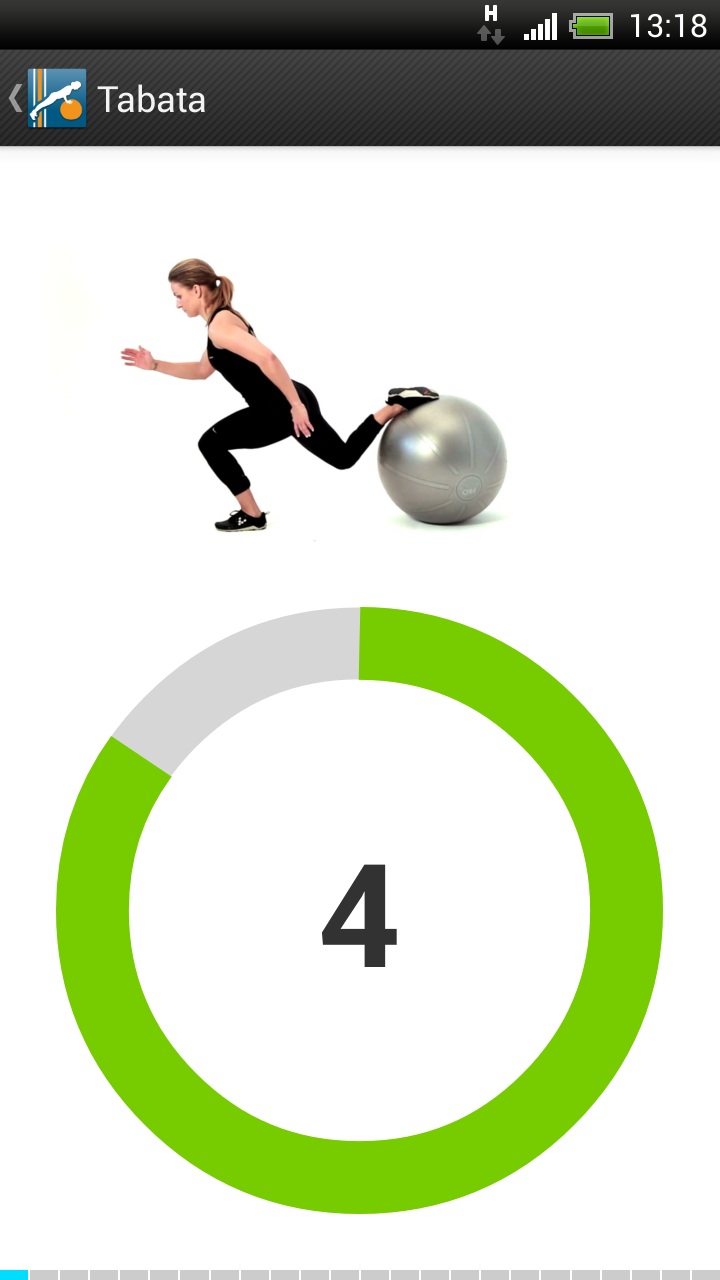Virtual Trainer Gym Ball Screen 3