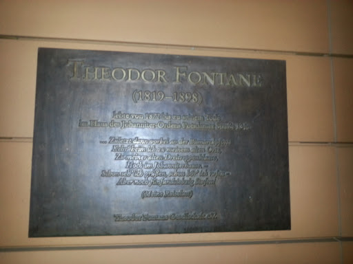 Theodor Fontane Plakette