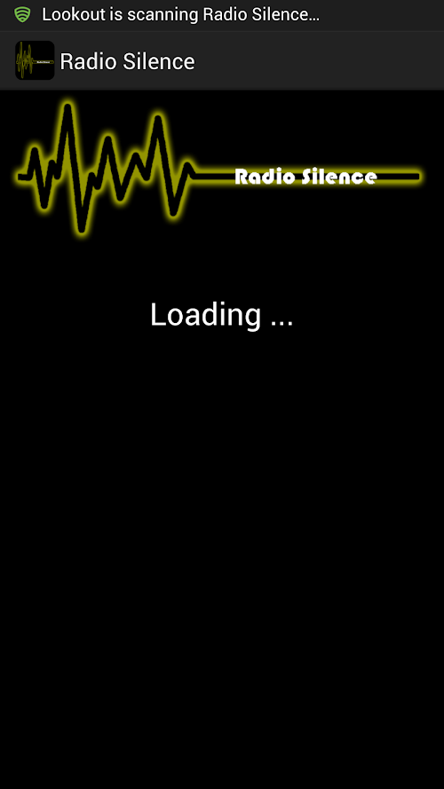 Android application Radio Silence screenshort