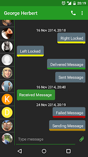Download EvolveSMS Folded Green APK for Android