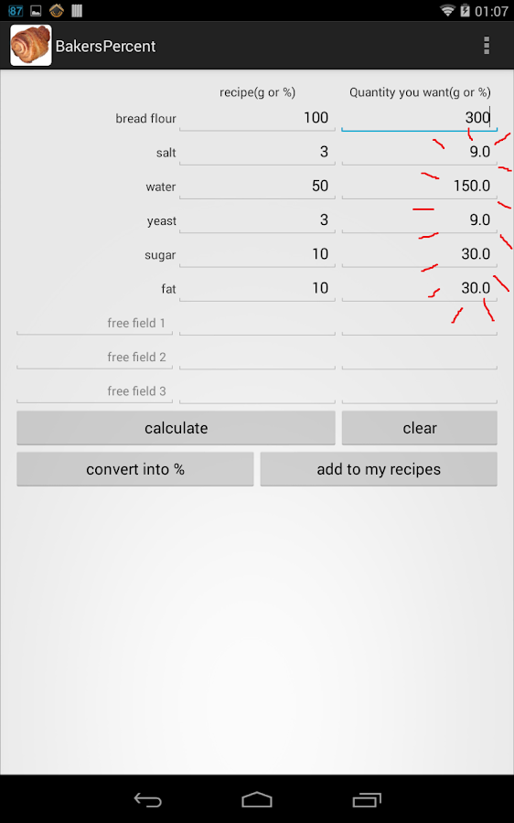 Baker's Percentage Formula Android Apps on Google Play