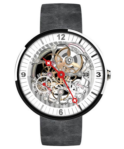 Tell's Round Skeleton Watch TC