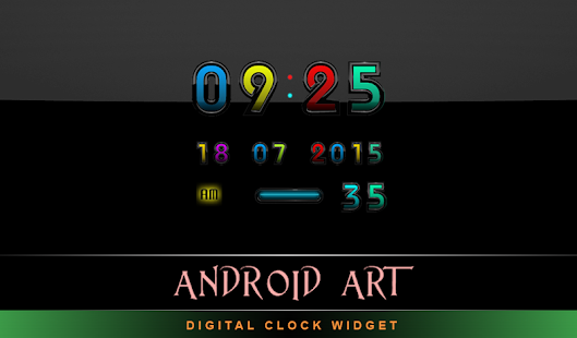 Digital Clock ANDROID ART