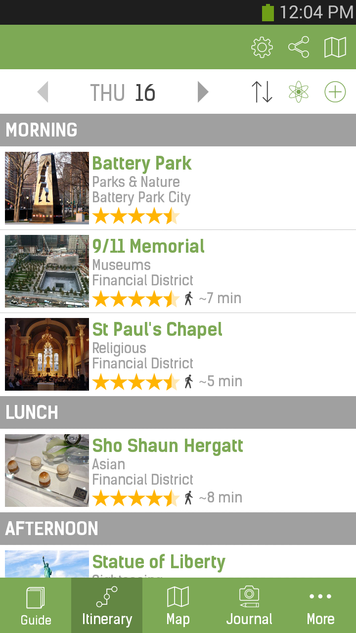 New York Travel Guide – mTrip Screen 3