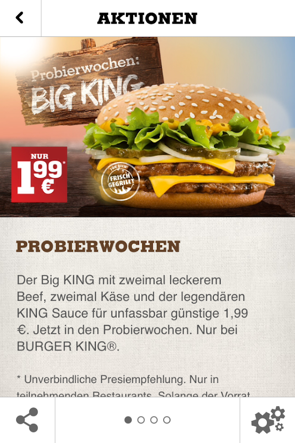 Burger King DE - screenshot