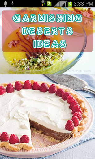 Garnishing Deserts Ideas