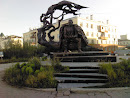 Yakutsk. Памятник А.Е. Кулаков