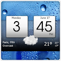 Digital clock & world weather logo