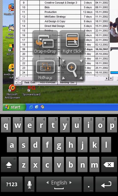 RDM+ Remote Desktop Screen 2