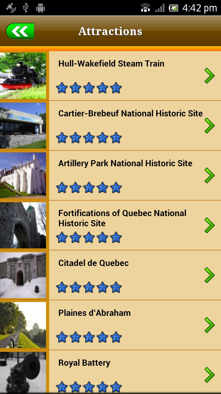 Quebec Offline Map Guide Screen 2