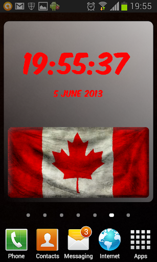 Canada Digital Clock