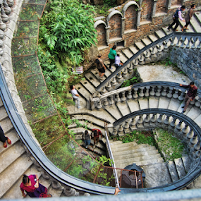 Spiralling Down and Down. by Vijay Nagaonkar - Buildings & Architecture Other Exteriors