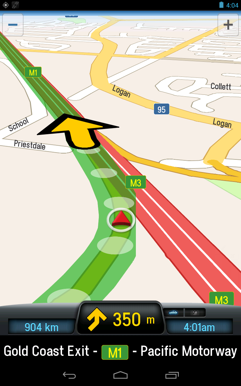 CoPilot Australien + NZ GPS Screen 1