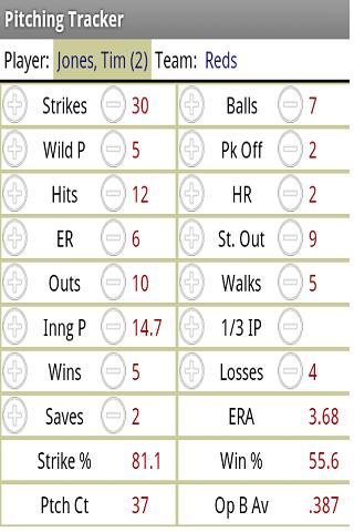Baseball Tracker - No Ads Screen 1