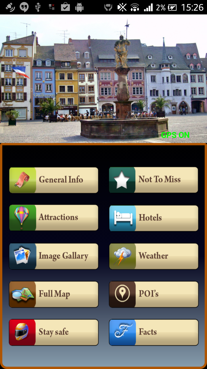 Android application Mulhouse Offline Map Guide screenshort