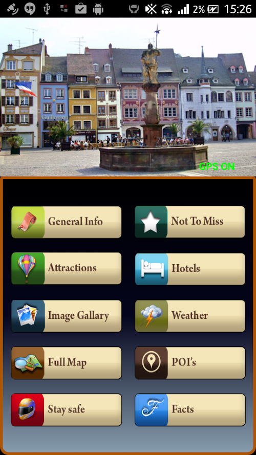 Android application Mulhouse Offline Map Guide screenshort