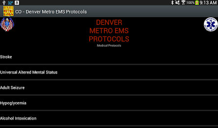 CO-Denver Metro EMS Protocols poster 11