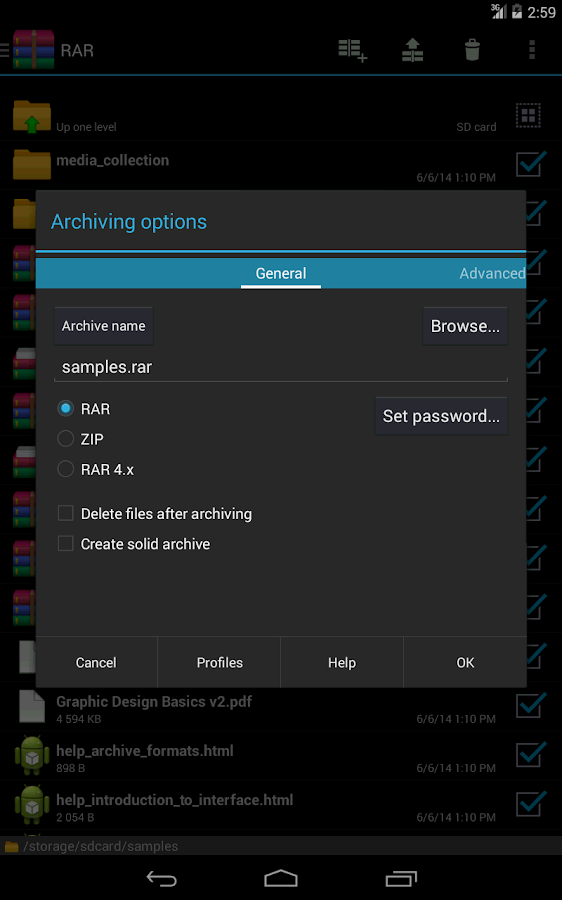 RAR for Android - screenshot