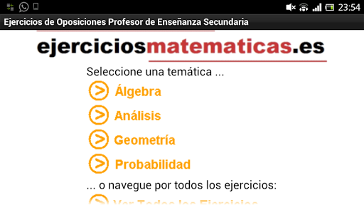 Oposiciones de Matemáticas