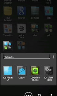 download ADW APEX GO - ICS Glass Theme free
