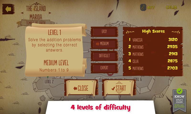 Addition &amp; Subtraction Screen 2
