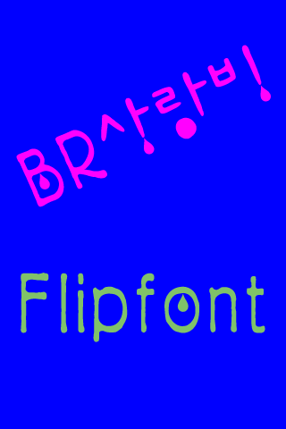 BRLoverain™ Korean Flipfont